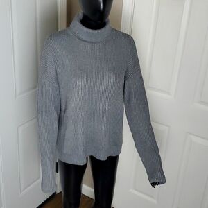 Wild Fable 1x grey fall sweater turtleneck ribbed